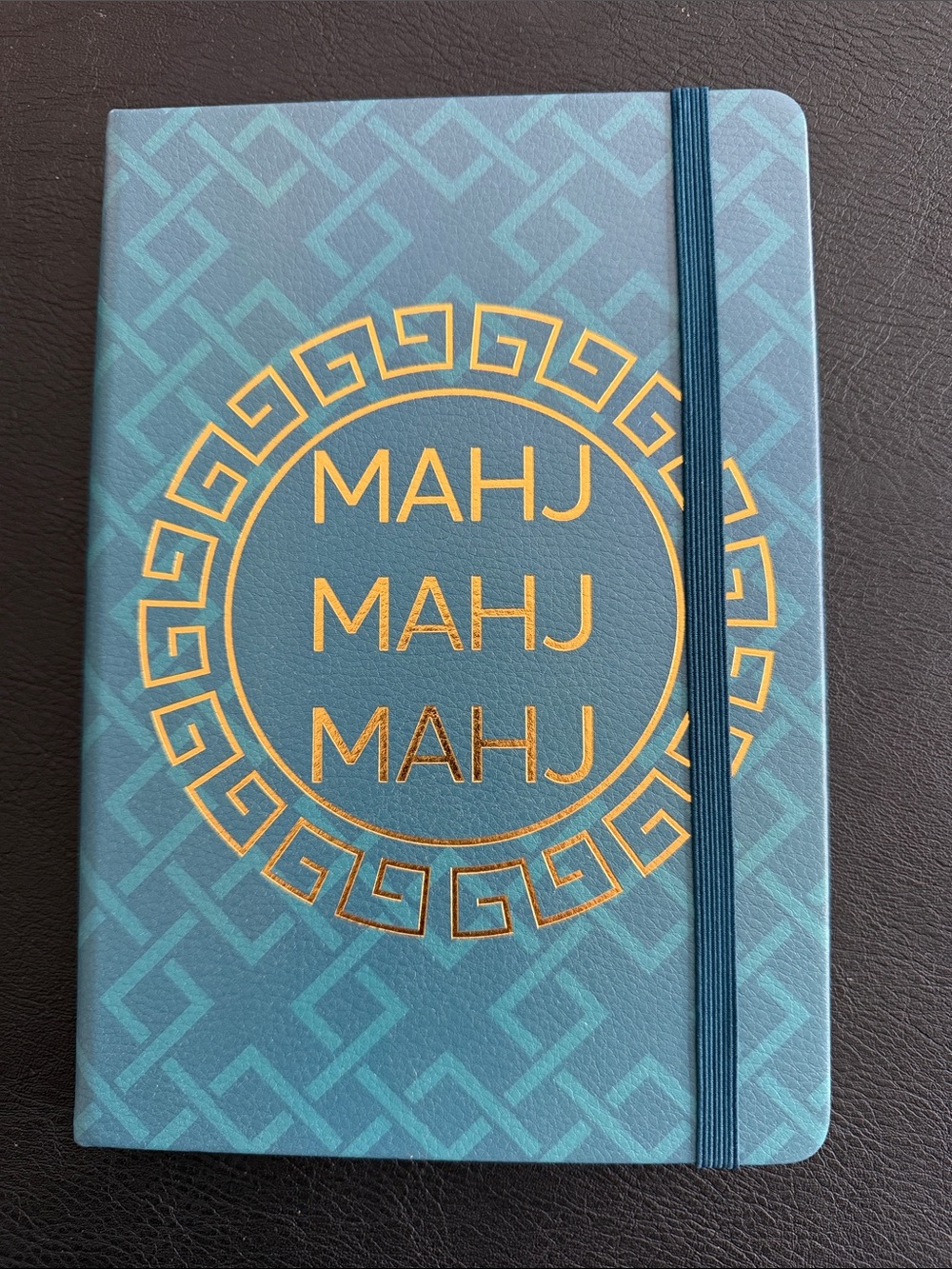 MAHJ Blue Decorative Wall Notebook Journal Style Print - 176 pages
